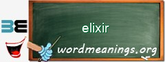 WordMeaning blackboard for elixir